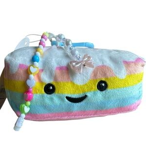 Kids cake plushie backpack or bag accessory